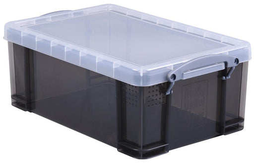 Really Useful Box Doos opbergdoos 9 liter, doorzichtig gerookt - OfficeTown