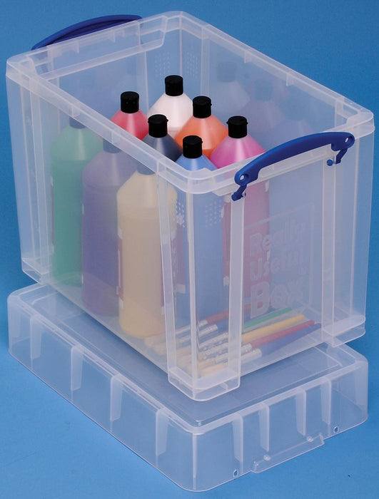 Really Useful Box opbergbox 19 liter XL, doorzichtig - OfficeTown
