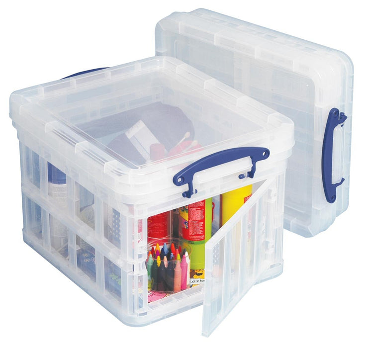Really Useful Box opbergbox 35 liter opvouwbaar, doorzichtig - OfficeTown