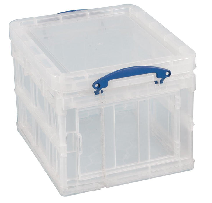 Really Useful Box opbergbox 35 liter opvouwbaar, doorzichtig - OfficeTown