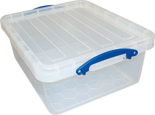 Really Useful Box opbergdoos 23,5 l, nestbaar, transparant 3 stuks - OfficeTown