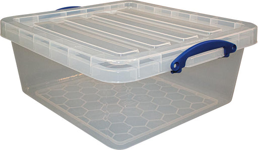 Really Useful Box opbergdoos 31,5 l, stapelbaar, transparant 3 stuks - OfficeTown