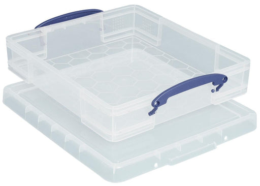 Really Useful Box opbergdoos 7 liter met divider, transparant - OfficeTown
