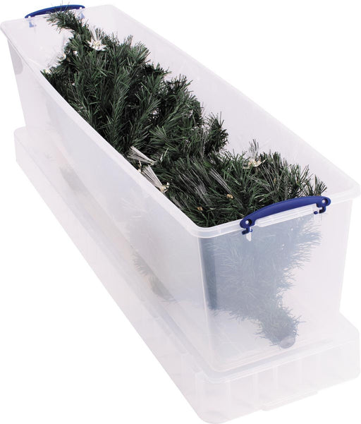 Really Useful Box opbergdoos 81 l, nestbaar, transparant 6 stuks - OfficeTown