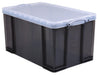 Really Useful Box opbergdoos 84 liter, transparant gerookt 3 stuks - OfficeTown
