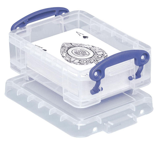 Really Useful Box visitekaarthouder 0,2 liter, transparant - OfficeTown