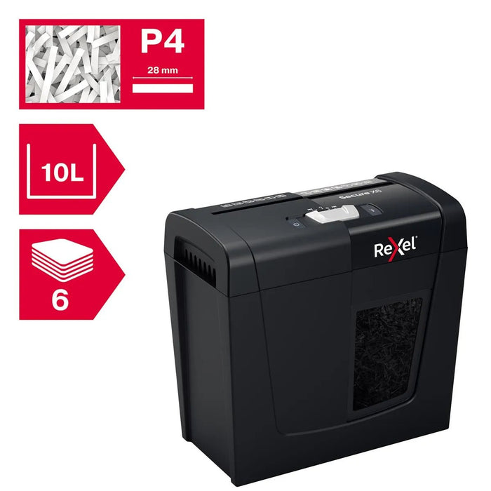 Rexel Secure papiervernietiger X6 - OfficeTown