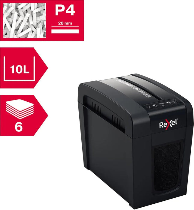 Rexel Secure papiervernietiger X6 - SL - OfficeTown