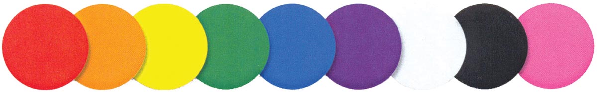 Ronde stickers in diverse kleuren, 12 mm diameter, zakje 400 stuks - OfficeTown