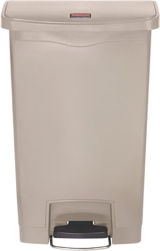 Rubbermaid Slim Jim Stap - op - container Voorkant Pedal, beige, 50 l - OfficeTown