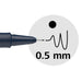 Schneider fineliner Pictus, etui met 3 stuks, zwarte houder van gerecycled plastic - OfficeTown