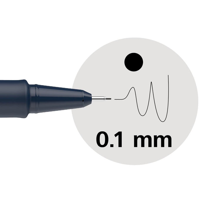 Schneider fineliner Pictus, etui van 8 stuks, zwart - OfficeTown
