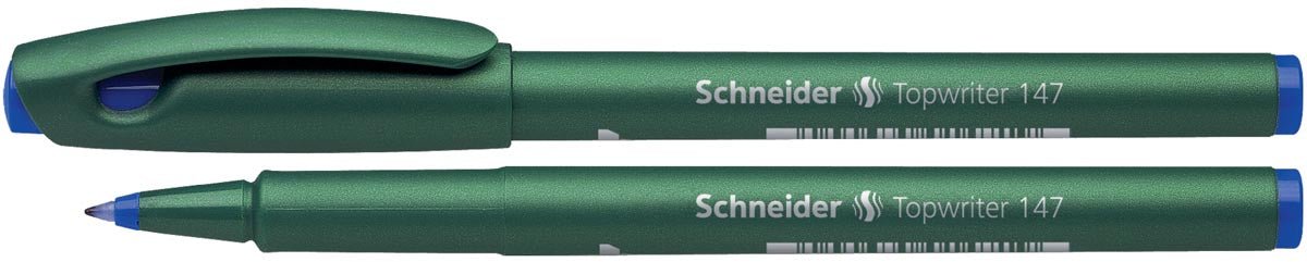 Schneider fineliner topwriter 147 blauw 10 stuks - OfficeTown