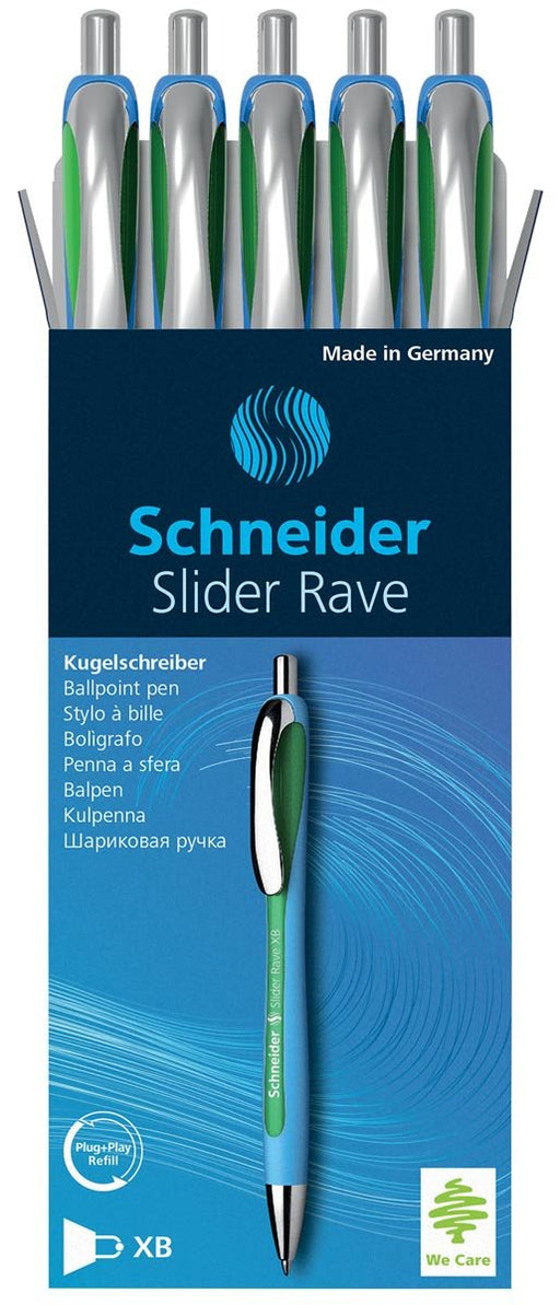 Schneider rollerbal Slider Rave XB, groen - OfficeTown