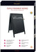 Securit krijtbord voor op de stoep Woody zwart afm. 55 x 85 cm - OfficeTown