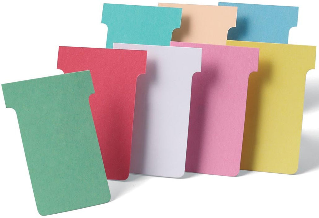 T - kaarten Index 4, 100 stuks, karton, ft 180 x 124 mm, wit - OfficeTown