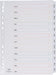 Tabbladen met indexblad, ft A4, 11 - gaatsperforatie, januari - december - OfficeTown