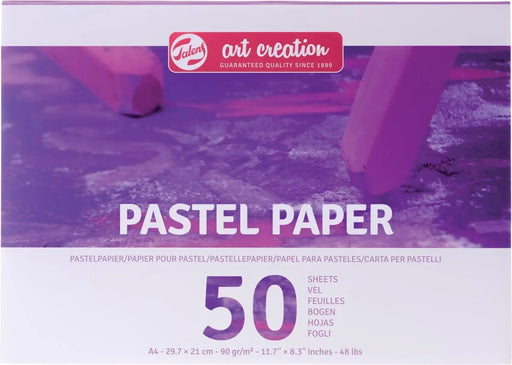 Talens Art Creation pastelpapier, 90 g/m², A4 - formaat, blok van 50 vellen, 3 stuks - OfficeTown