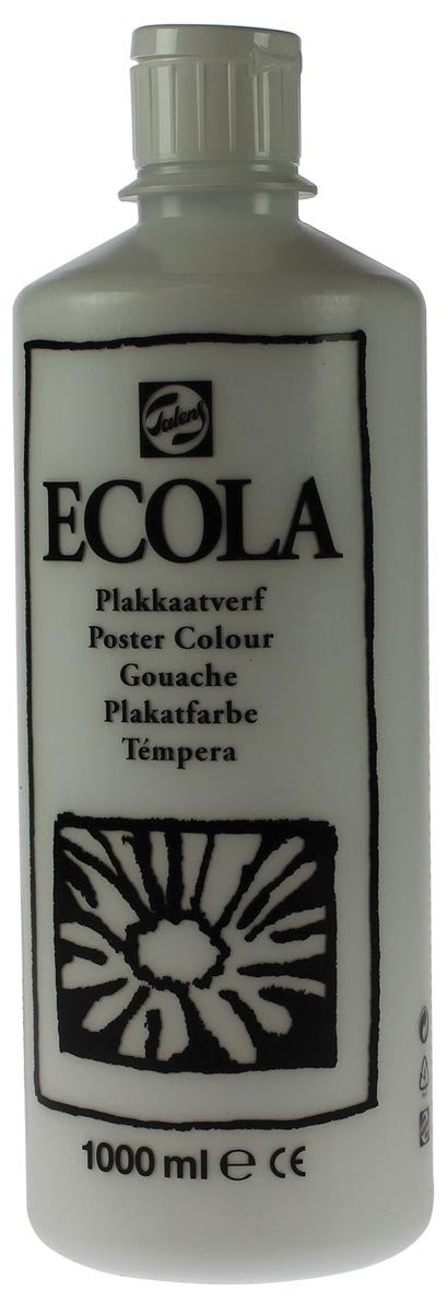 Talens Ecola plakkaatverf 1000 ml knijpflacon, wit - OfficeTown