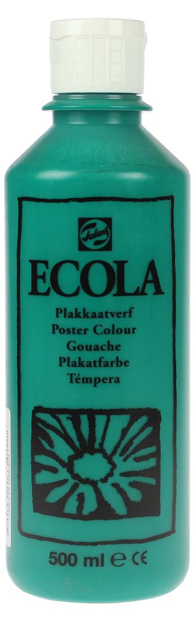 Talens Ecola plakkaatverf 500 ml knijpflacon, donkergroen - OfficeTown