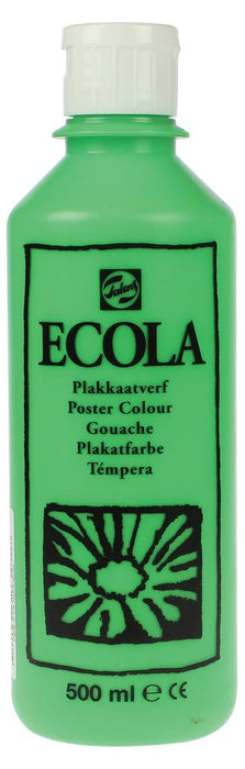 Talens Ecola plakkaatverf flacon van 500 ml, lichtgroen - OfficeTown