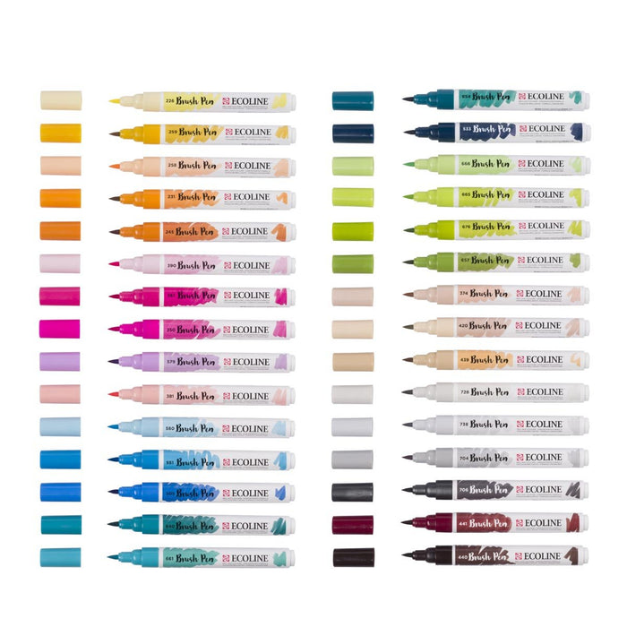 Talens Ecoline Brush pen, etui van 30 stuks, set Additional - OfficeTown