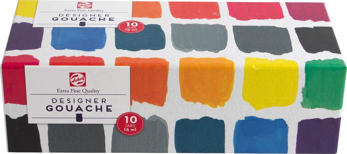 Talens plakkaatverf extra fijn 16 ml, set van 10 flacons - OfficeTown