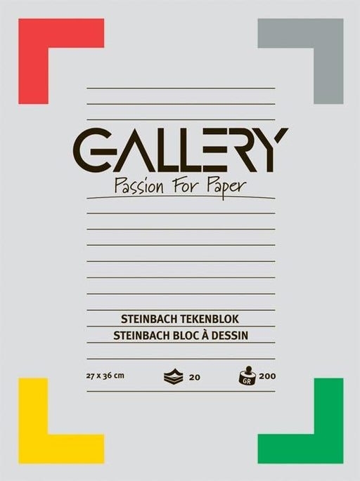 Tekenblok Gallery Steinbach, 27 x 36 cm, 200 g/m², 20 vellen - OfficeTown