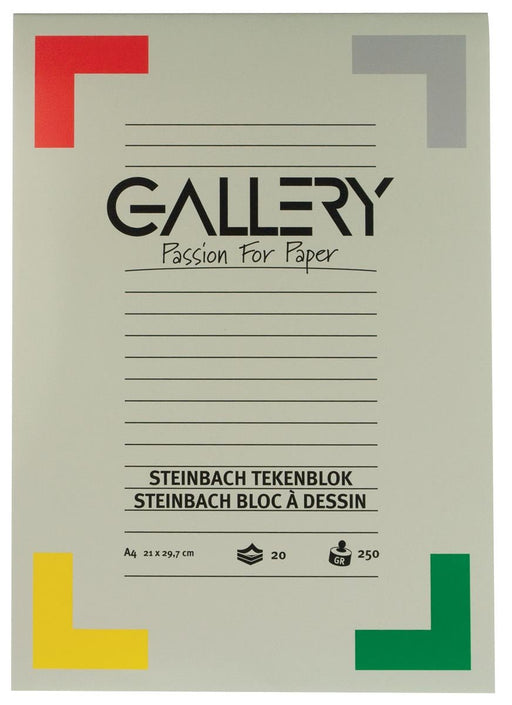 Tekeningblok Gallery Steinbach, 250 g/m², 20 vel - OfficeTown