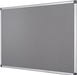 Textielbord van Q - CONNECT met aluminium frame 60 x 45 cm in grijs - OfficeTown
