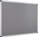 Textielbord van Q - CONNECT met aluminium frame 60 x 45 cm in grijs - OfficeTown