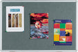 Textielbord van Q - CONNECT met aluminium frame 60 x 45 cm in grijs - OfficeTown