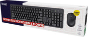 Trust Ody II draadloos stil toetsenbord en muis, azerty: - OfficeTown