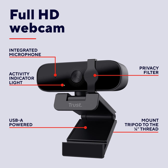 Trust Tanor Full HD webcam - OfficeTown