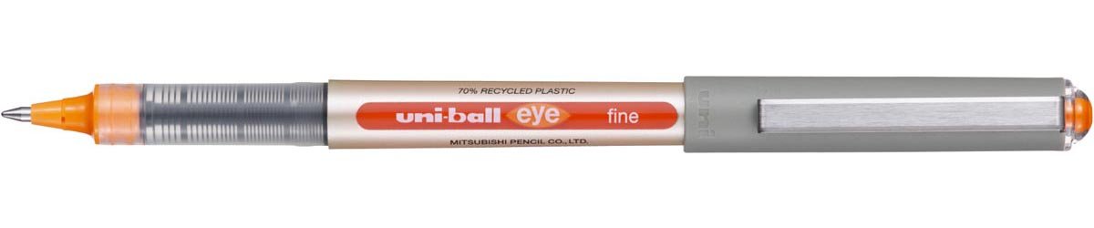 Uni - ball Eye Fine roller Eco, schrijfbreedte 0,5 mm, oranje 12 stuks - OfficeTown