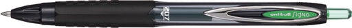 Uni - ball intrekbare roller Signo RT207 groen, gerecycled plastic 12 stuks - OfficeTown