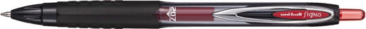 Uni - ball intrekbare roller Signo RT207 rood, gerecycled plastic 12 stuks - OfficeTown