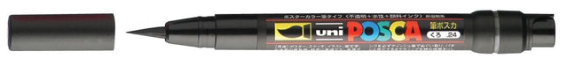 uni - ball Verf Marker op Waterbasis Posca Brush zwart - OfficeTown