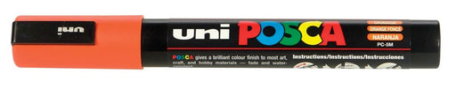 uni - ball Verf Marker op Waterbasis Posca PC - 5M in donkeroranje met een schrijfbreedte van 1,8 - 2,5 mm - OfficeTown