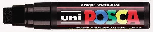 uni - ball Verfmarker op waterbasis Posca PC - 17K zwart met een schrijfbreedte van 15 mm - OfficeTown