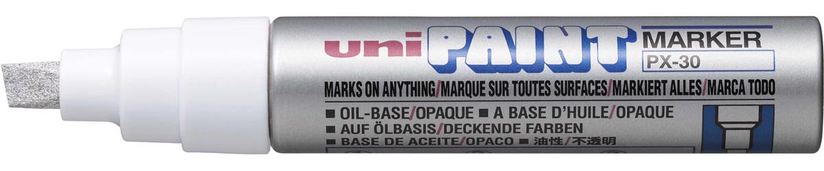 Uni Paint Marker PX - 30 zilver - OfficeTown