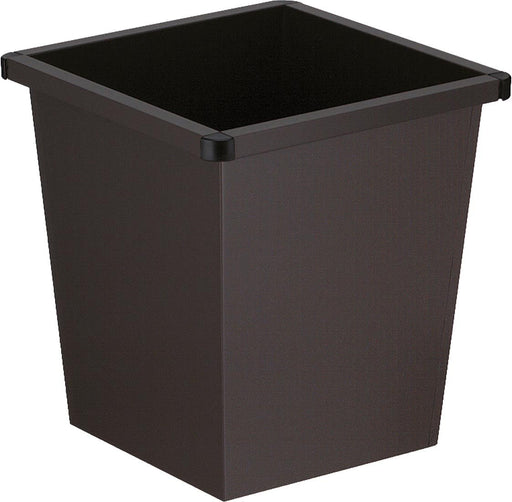 V - Part metalen vuilnisbak, 27 liter, zwart - OfficeTown