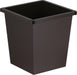 V - Part metalen vuilnisbak, 27 liter, zwart - OfficeTown