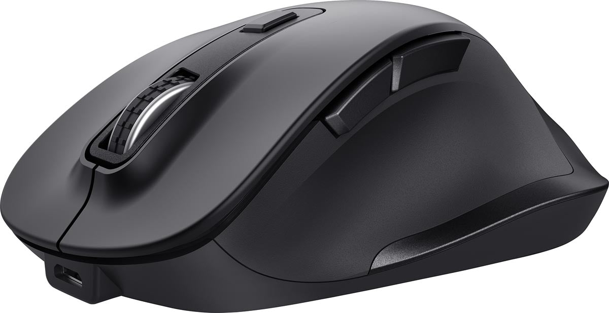 Vertrouw Fyda Comfort draadloze muis Eco, zwart - OfficeTown