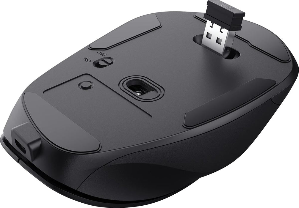 Vertrouw Fyda Comfort draadloze muis Eco, zwart - OfficeTown