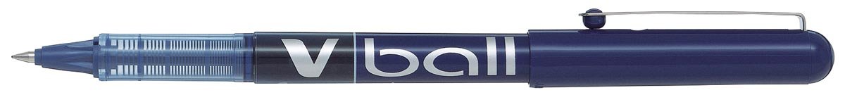 Vloeibare - inkt rollerbal Vball 05, blauw met metalen punt - OfficeTown