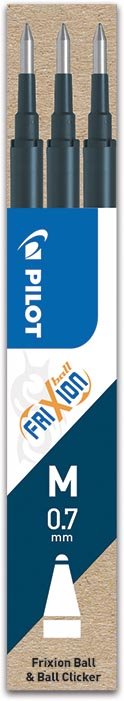Vulling voor Pilot Frixion Ball en Frixion Ball Clicker, zwarte en blauwe inkt, set van 3 - OfficeTown