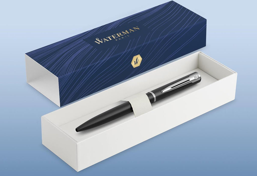 Waterman balpen Allure met medium punt, in geschenkverpakking, blauwe inkt - OfficeTown