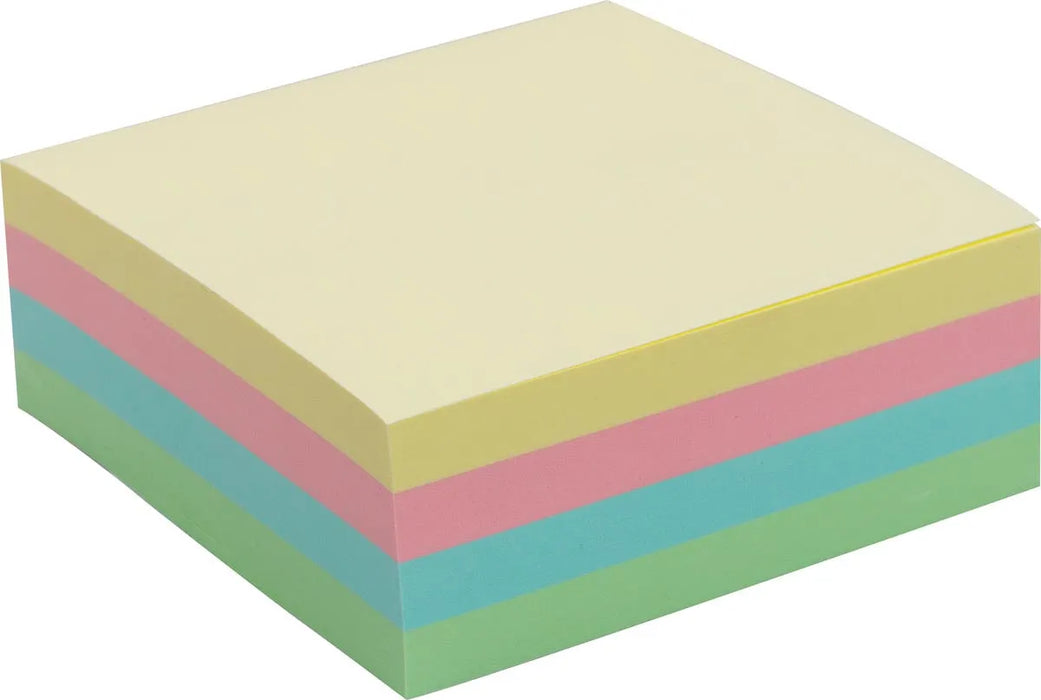 Pergamy jumbo notities, ft 76 x 76 mm, 320 vellen, verschillende pastelkleuren