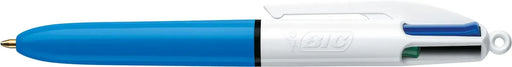Bic 4 Colours Mini, balpen, 0,32 mm, 4 klassieke inktkleuren, lichaam blauw 12 stuks, OfficeTown